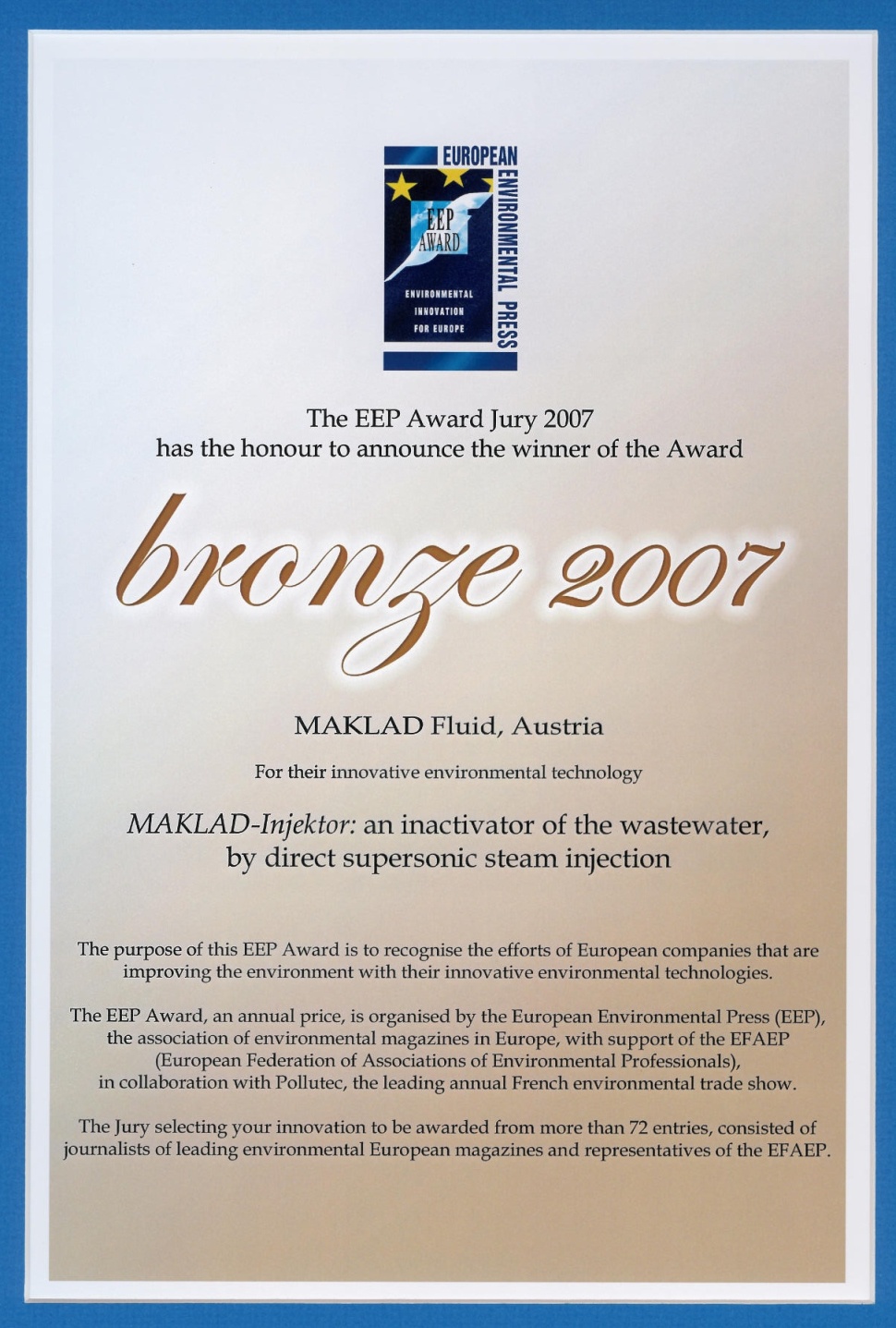 Bronze Award document